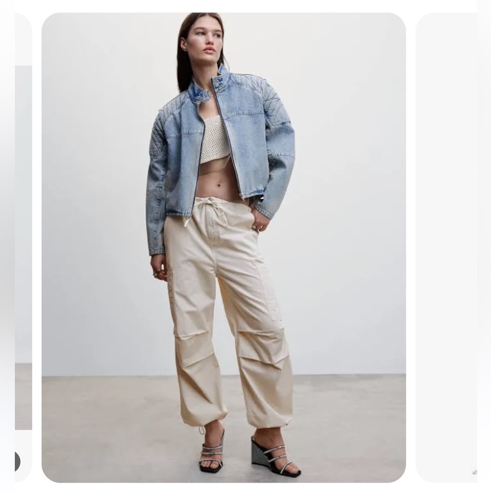 Women’s trendy mango parachute pants size small